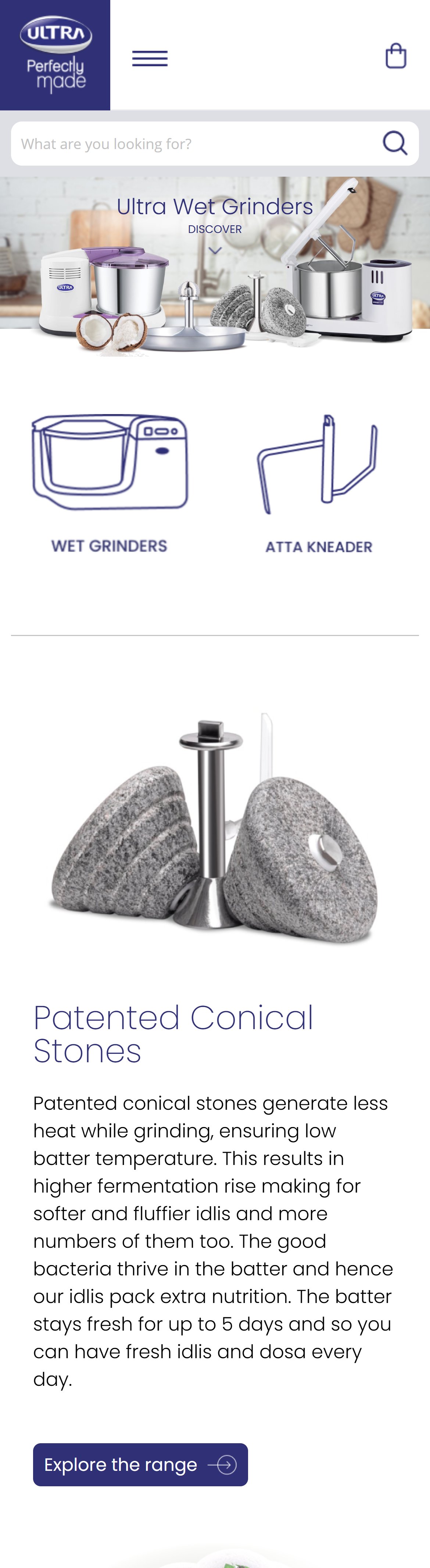 Elgi Ultra — Wet Grinders category page